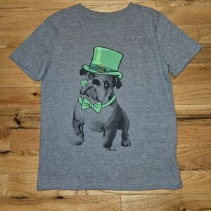 Boys Cat & Jack St. Patrick's Day Bulldog Graphic T-Shirt 6/7